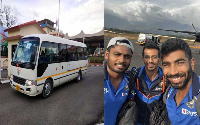Team India reached Dharamshala for T20 match