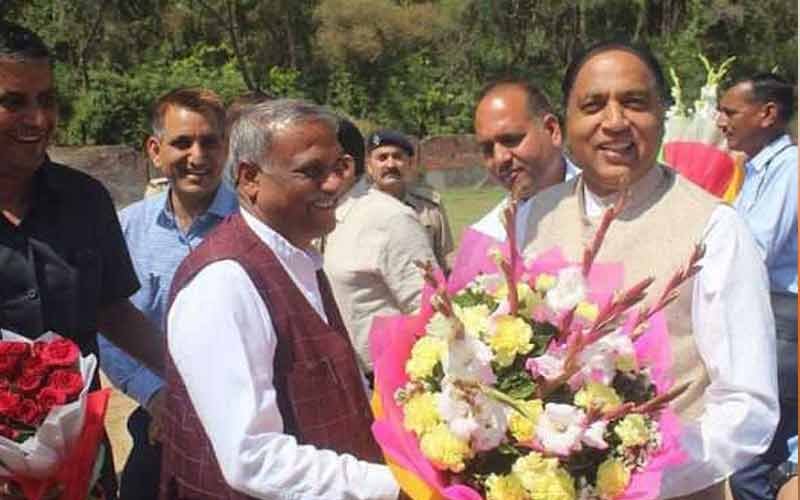 A warm welcome to Chief Minister Jai Ram Thakur on reaching Paonta