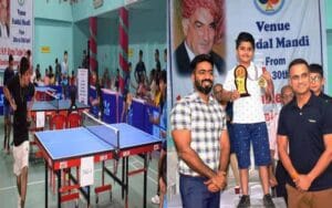 Additional Deputy Commissioner awarded winners in state level HP State Table Tennis Ranking Competition