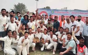North Indian Veer Shivaji Cricket Trophy captured by Saharanpur