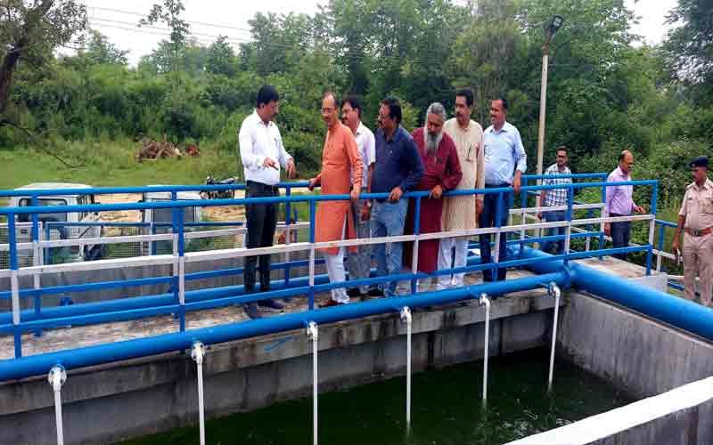 Satti inaugurated sewerage treatment plant built with Rs 2.50 crore