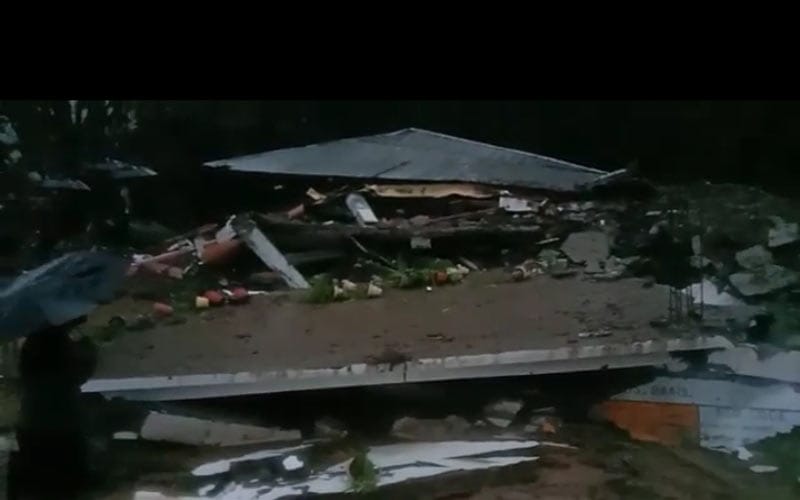 Sirmaur's high school garden was demolished due to heavy rain, all records turned into rubble