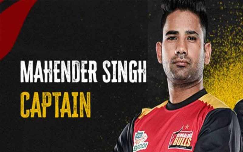 Mahendra Thakur of Himachal Prof. Bangalore Bulls will captain in Kabaddi League