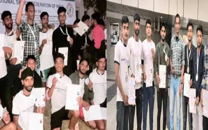 Himachal's great performance in national sports competition, won gold in kabaddi and volleyball...