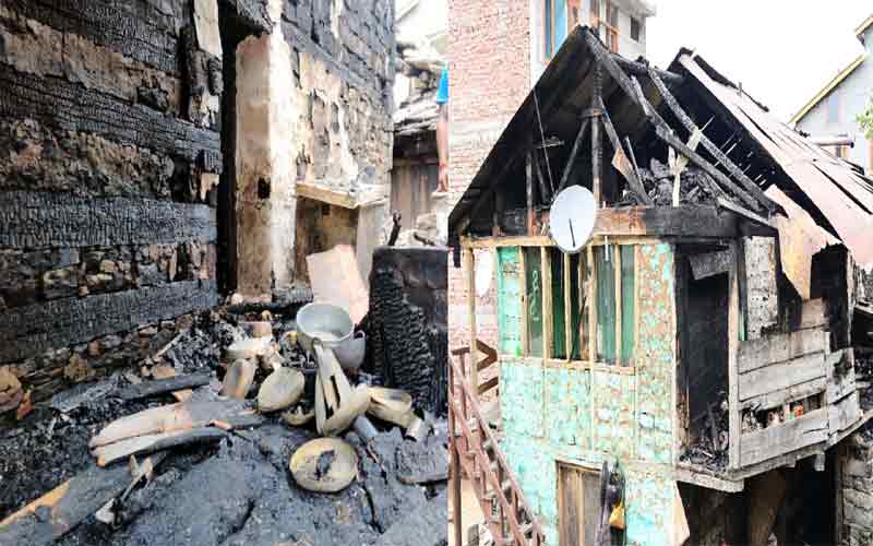 19 members of 3 families became homeless, loss of 50 lakhs