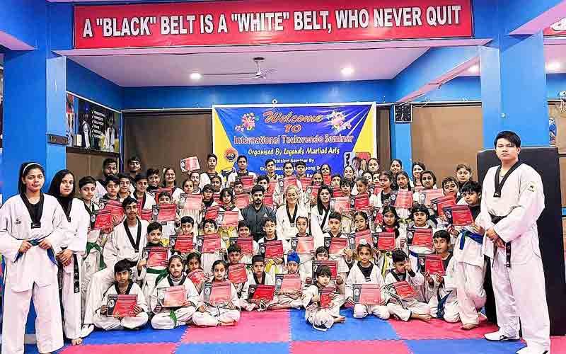 International Taekwondo Seminar concludes, 60 Taekwondo players participated