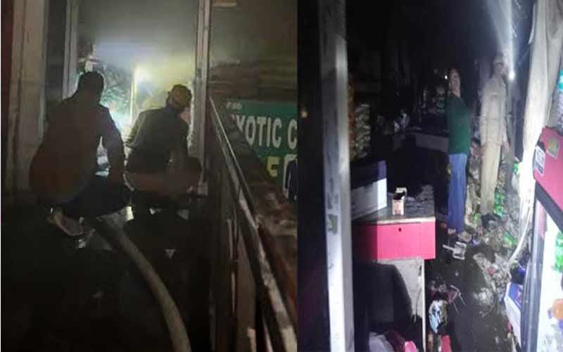 Shopping complex caught fire, loss of around 50 lakhs