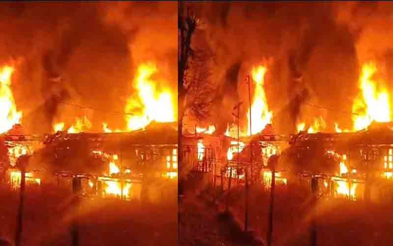 शिमला में हुआ भीषण अग्निकांड: 7 मकान जलकर राख