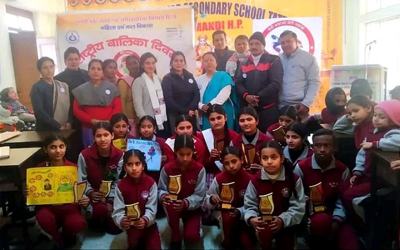 वरिष्ठ माध्यमिक पाठशाला तत्तापानी में मनाया राष्ट्रीय बालिका दिवस