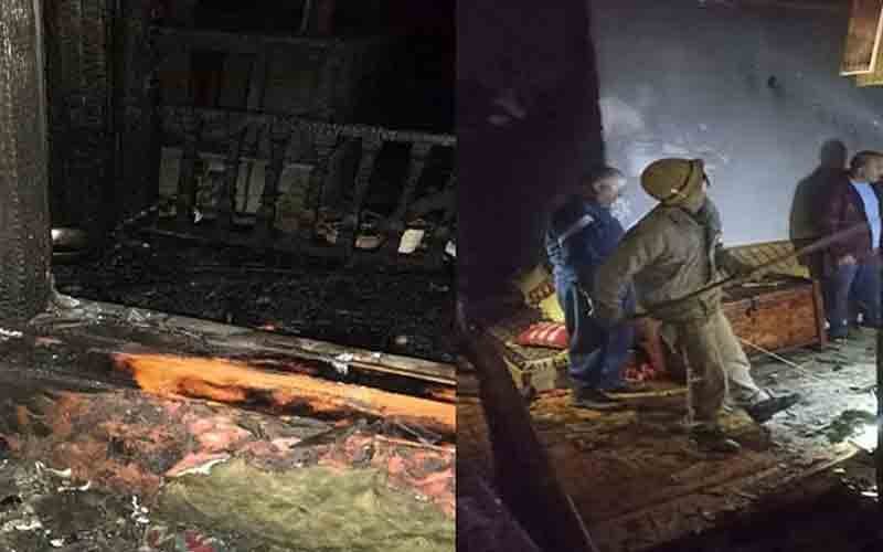 मनाली में आग की भेंट चढ़ा तीन मंजिला मकान, लाखों का हुआ नुकसान