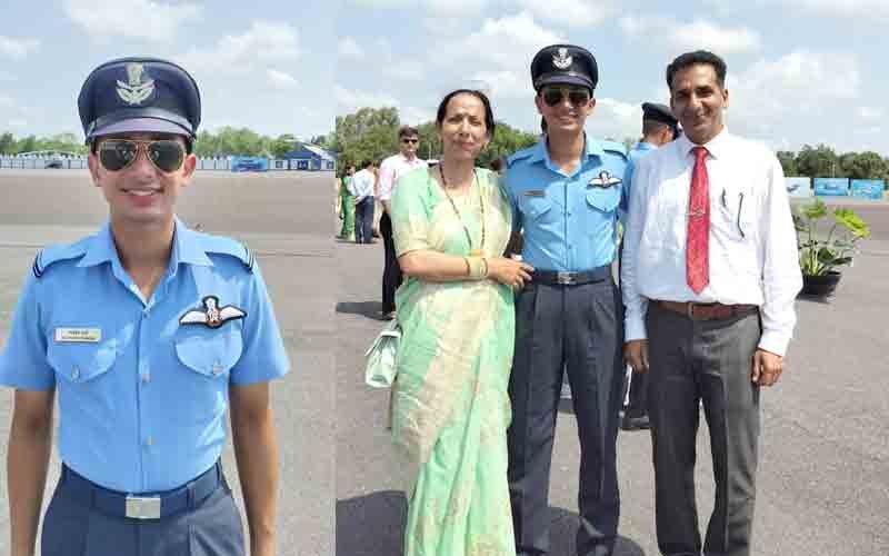 पच्छाद के सेर कुईना गांव के राजवंश शर्मा भारतीय वायु सेना में बने फ्लाइंग ऑफिसर